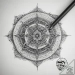 Tattoo sketch old telescope with a star, arti… – tattoo sketch (№1758189237_0, 18.09.2025 09:53) — tattoovalue.net