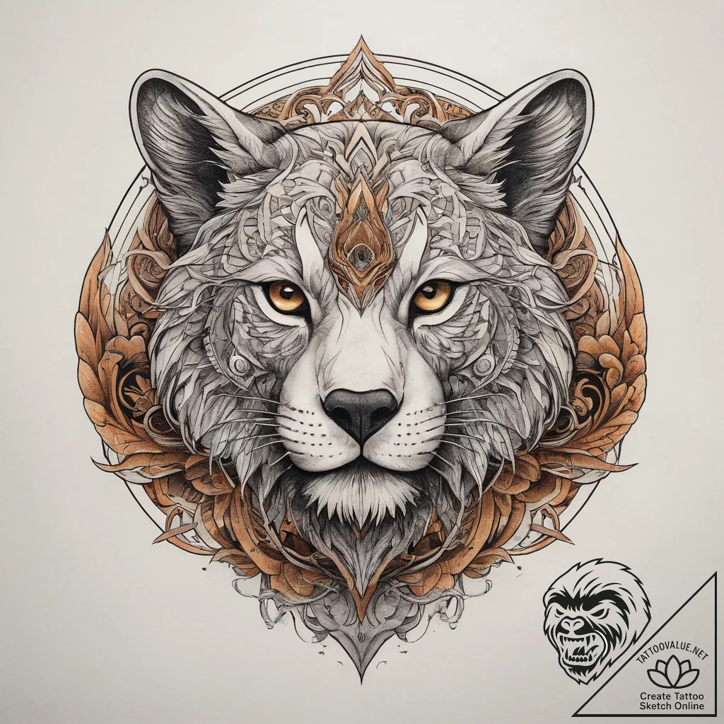 Tattoo sketch a symbolic animal, artistic tat... - tattoo sketch (№1758189835_0, 18.09.2025 10:03) — tattoovalue.net