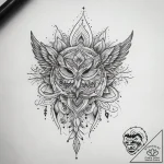 Tattoo sketch blessed portrayal, artistic tat… – tattoo sketch (№1758190827_0, 18.09.2025 10:20) — tattoovalue.net