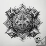 Tattoo sketch cards and dice, concept art for… – tattoo sketch (№1758191221_0, 18.09.2025 10:27) — tattoovalue.net
