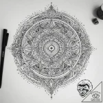 Tattoo sketch shamanic drum, tattoo drawing o… – tattoo sketch (№1758195537_0, 18.09.2025 11:38) — tattoovalue.net