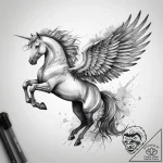 Tattoo sketch pegasus tattoo, tattoo line art… – tattoo sketch (№1758197697_0, 18.09.2025 12:14) — tattoovalue.net