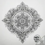 Tattoo sketch ornamental кружевной узор – tattoo sketch (№1758198296_0, 18.09.2025 12:24) — tattoovalue.net