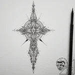 Tattoo sketch узор в виде копья, artistic tat… – tattoo sketch (№1758198705_0, 18.09.2025 12:31) — tattoovalue.net