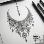 Tattoo sketch jewelry making a necklace – tattoo sketch (№1758200483_0, 18.09.2025 13:01) — tattoovalue.net