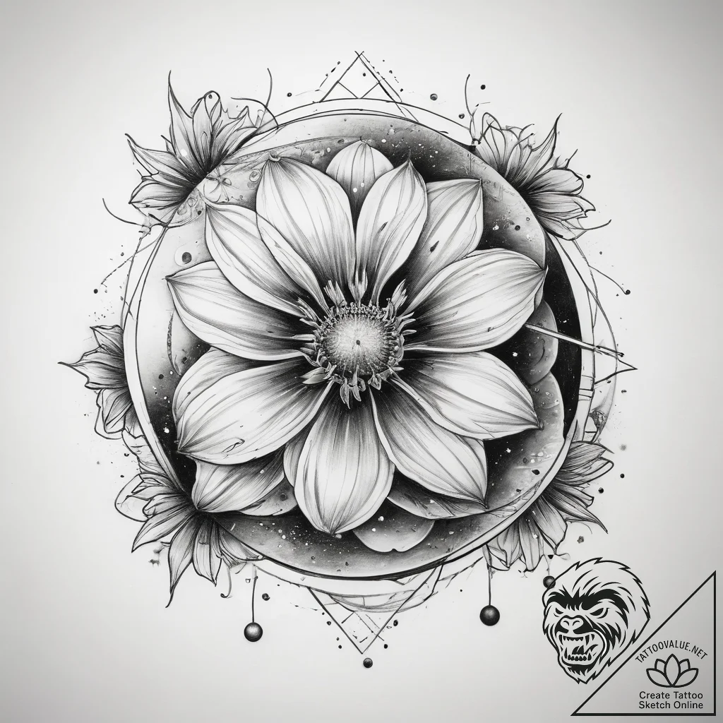 Tattoo sketch cosmos - tattoo sketch (№1758201073_0, 18.09.2025 13:11) — tattoovalue.net