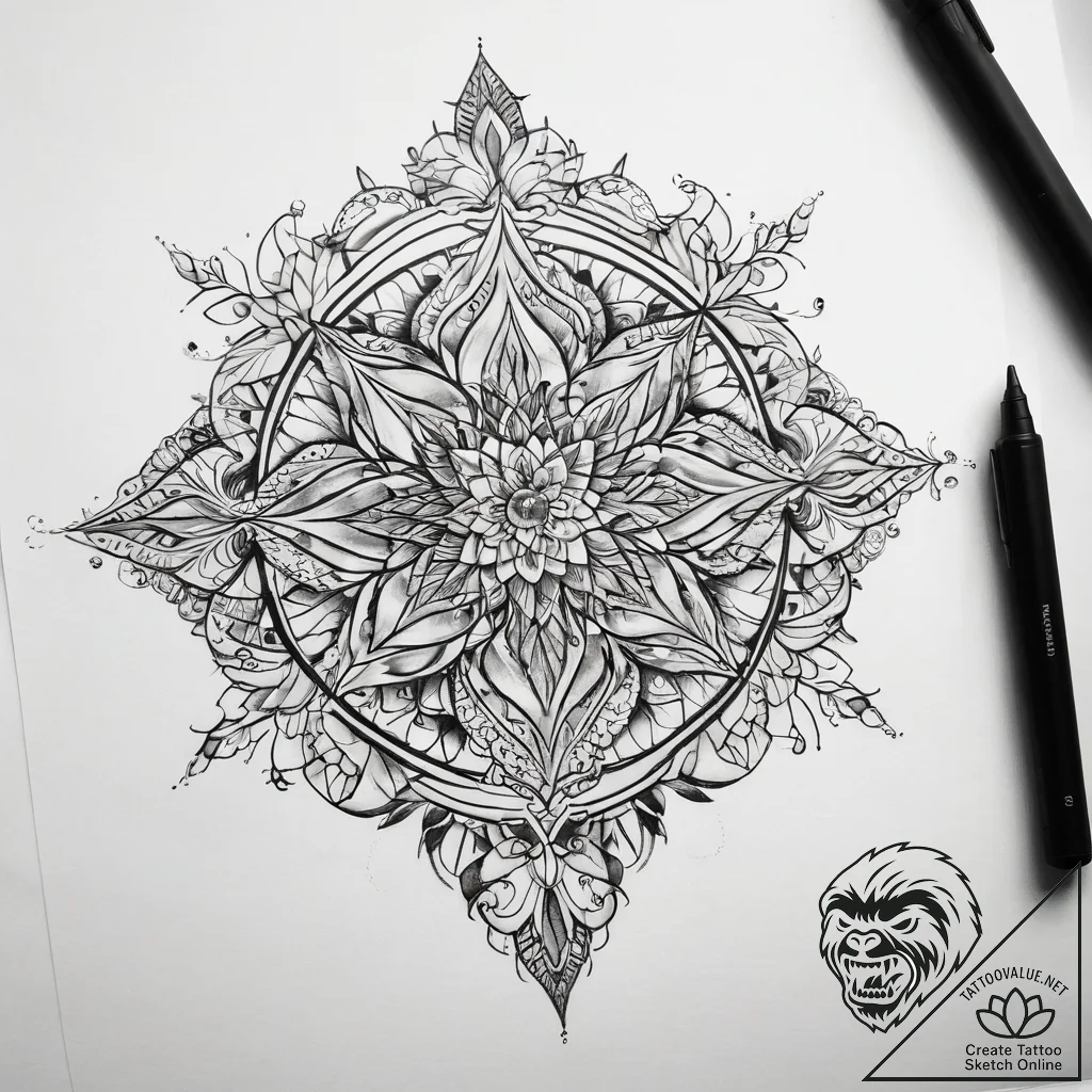 Tattoo sketch delicate tattoo - tattoo sketch (№1758201268_0, 18.09.2025 13:14) — tattoovalue.net
