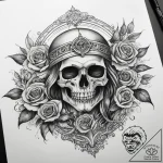 Tattoo sketch holy scene, artistic tattoo ske… – tattoo sketch (№1758201675_0, 18.09.2025 13:21) — tattoovalue.net