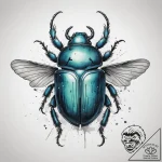 Tattoo sketch scarab beetle, tattoo flash she… – tattoo sketch (№1758201895_0, 18.09.2025 13:24) — tattoovalue.net