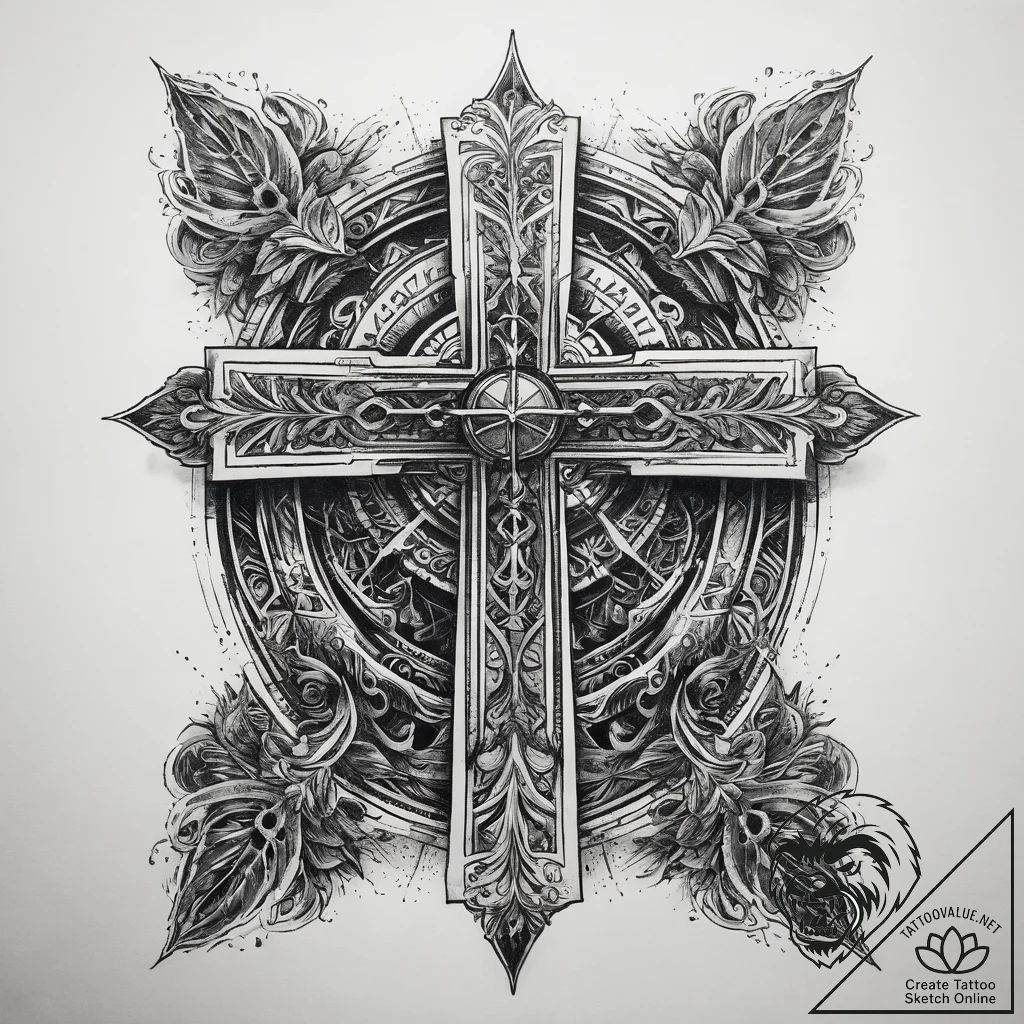 Tattoo sketch cosmic history, concept art for... - tattoo sketch (№1758204078_0, 18.09.2025 14:01) — tattoovalue.net