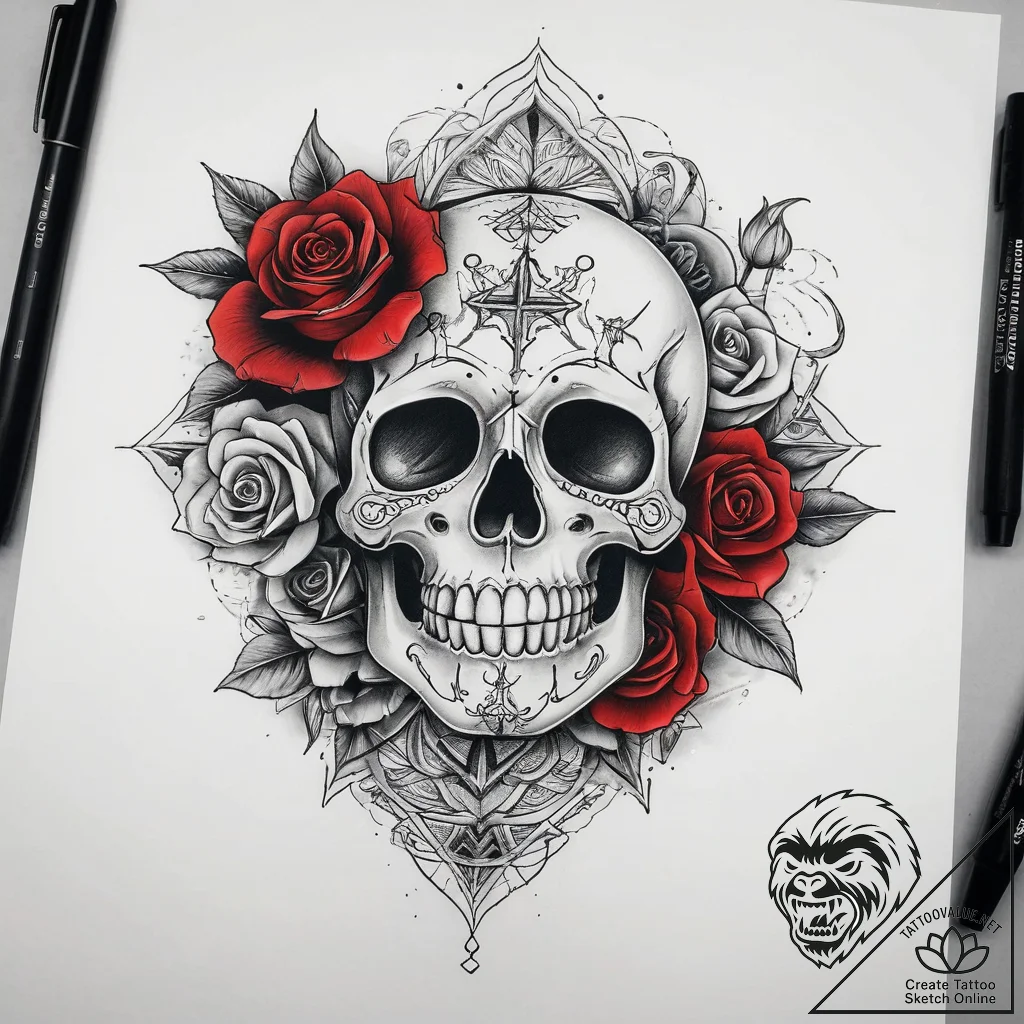 Tattoo sketch path, tattoo flash sheet design... - tattoo sketch (№1758204273_0, 18.09.2025 14:04) — tattoovalue.net
