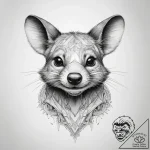 Tattoo sketch bandicoot – tattoo sketch (№1758206026_0, 18.09.2025 14:33) — tattoovalue.net