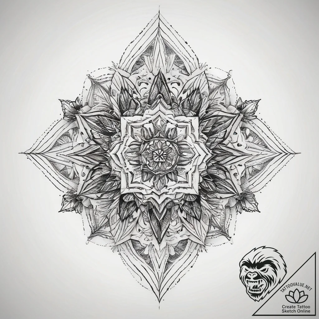 Tattoo sketch white, tattoo line art, clean l... - tattoo sketch (№1758207198_0, 18.09.2025 14:53) — tattoovalue.net