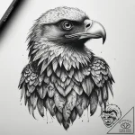 Tattoo sketch vulture, tattoo line art, dotwo… – tattoo sketch (№1758207392_0, 18.09.2025 14:56) — tattoovalue.net