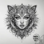 Tattoo sketch map, tattoo line art, black and… – tattoo sketch (№1758209170_0, 18.09.2025 15:26) — tattoovalue.net