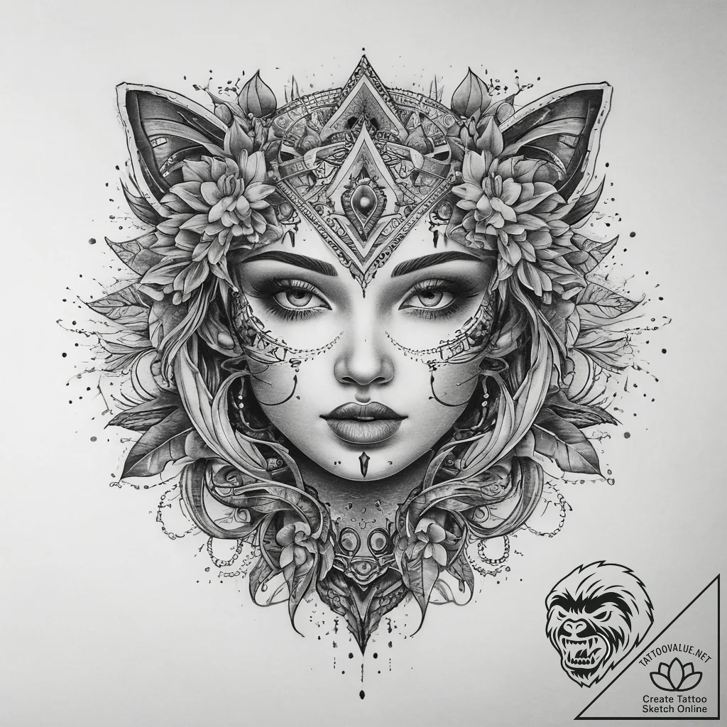 Tattoo sketch map, tattoo line art, black and... - tattoo sketch (№1758209170_0, 18.09.2025 15:26) — tattoovalue.net