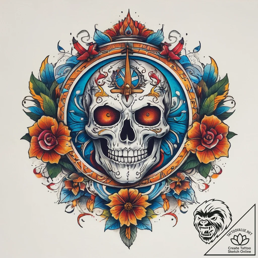 Tattoo sketch duplicate, ink illustration for... - tattoo sketch (№1758209970_0, 18.09.2025 15:39) — tattoovalue.net