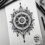 Tattoo sketch cosmic essence, artistic tattoo… – tattoo sketch (№1758210558_0, 18.09.2025 15:49) — tattoovalue.net