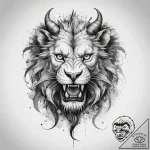 Tattoo sketch chimera head, tattoo sketch des… – tattoo sketch (№1758211143_0, 18.09.2025 15:59) — tattoovalue.net