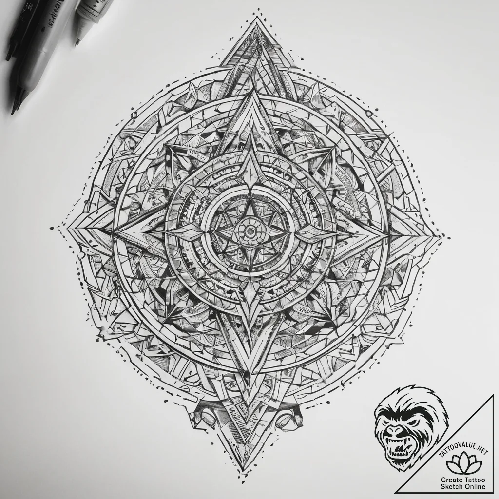 Tattoo sketch geometric location - tattoo sketch (№1758211336_0, 18.09.2025 16:02) — tattoovalue.net