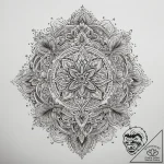 Tattoo sketch spirit, tattoo line art, sepia… – tattoo sketch (№1758212319_0, 18.09.2025 16:18) — tattoovalue.net