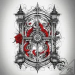 Tattoo sketch magical gate, artistic tattoo s… – tattoo sketch (№1758215946_0, 18.09.2025 17:19) — tattoovalue.net