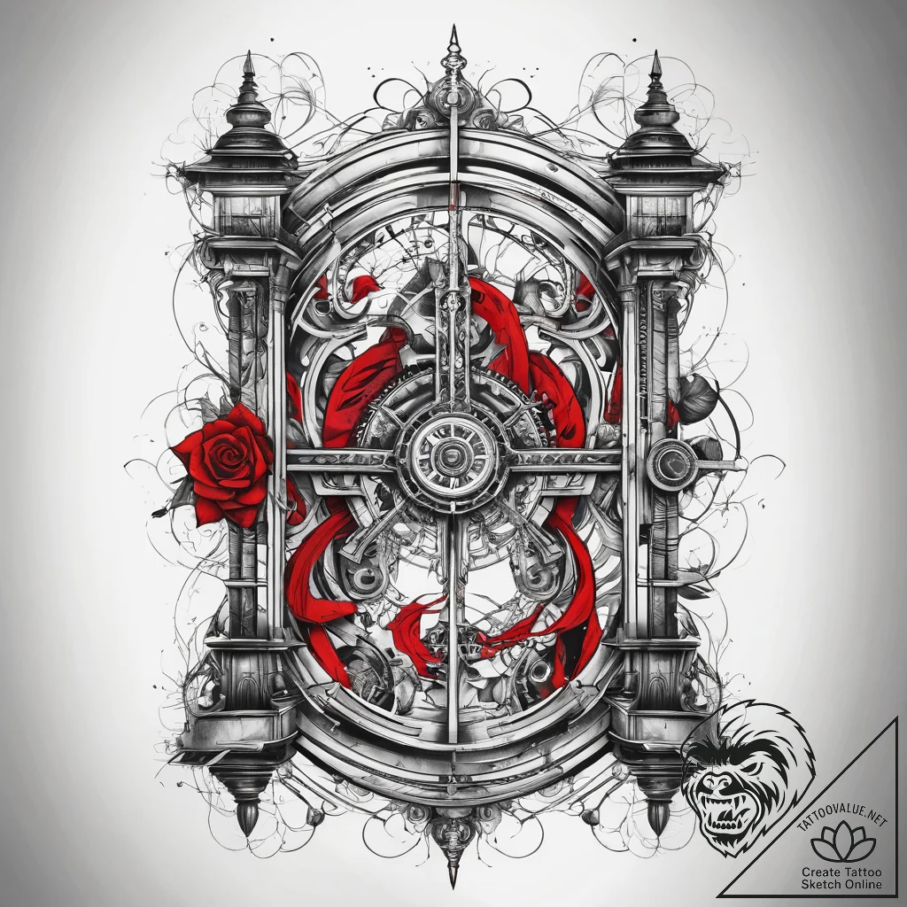 Tattoo sketch magical gate, artistic tattoo s... - tattoo sketch (№1758215946_0, 18.09.2025 17:19) — tattoovalue.net