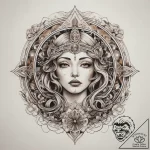 Tattoo sketch cosmic representation, artistic… – tattoo sketch (№1758217501_0, 18.09.2025 17:45) — tattoovalue.net