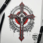 Tattoo sketch rosary and cross, tattoo drawin… – tattoo sketch (№1758219672_0, 18.09.2025 18:21) — tattoovalue.net