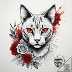 Tattoo sketch vet a person with a cat, tattoo… – tattoo sketch (№1758222433_0, 18.09.2025 19:07) — tattoovalue.net