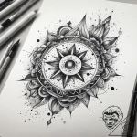 Tattoo sketch cosmic universe, ink illustrati… – tattoo sketch (№1758222821_0, 18.09.2025 19:13) — tattoovalue.net