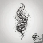 Tattoo sketch smoke, ink illustration for tat… – tattoo sketch (№1758223021_0, 18.09.2025 19:17) — tattoovalue.net