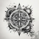 Tattoo sketch cosmic space, tattoo flash shee… – tattoo sketch (№1758224609_0, 18.09.2025 19:43) — tattoovalue.net