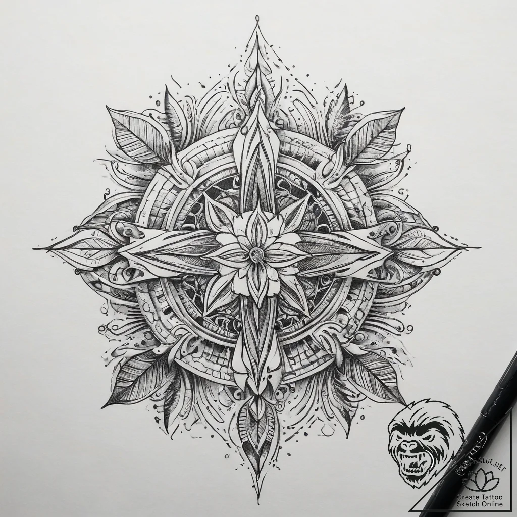 Tattoo sketch blessed art, tattoo flash sheet... - tattoo sketch (№1758224806_0, 18.09.2025 19:46) — tattoovalue.net