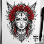 Tattoo sketch mystical representation, artist… – tattoo sketch (№1758226190_0, 18.09.2025 20:09) — tattoovalue.net