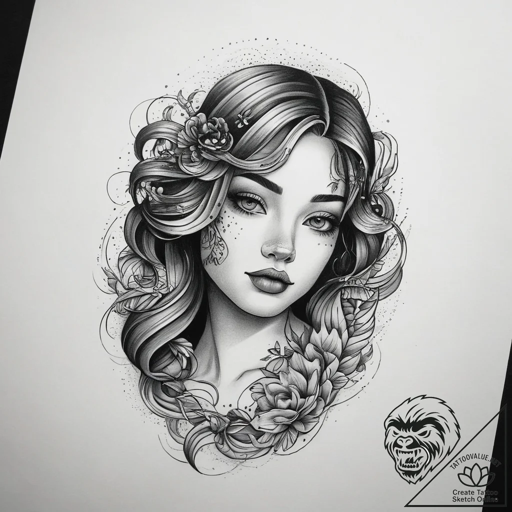 Tattoo sketch ocean, tattoo drawing outline,... - tattoo sketch (№1758228882_0, 18.09.2025 20:54) — tattoovalue.net