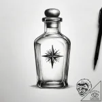Tattoo sketch magic potion bottle, tattoo ske… – tattoo sketch (№1758231244_0, 18.09.2025 21:34) — tattoovalue.net