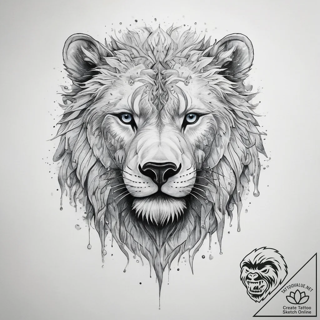 Tattoo sketch icy tundra - tattoo sketch (№1758231828_0, 18.09.2025 21:43) — tattoovalue.net