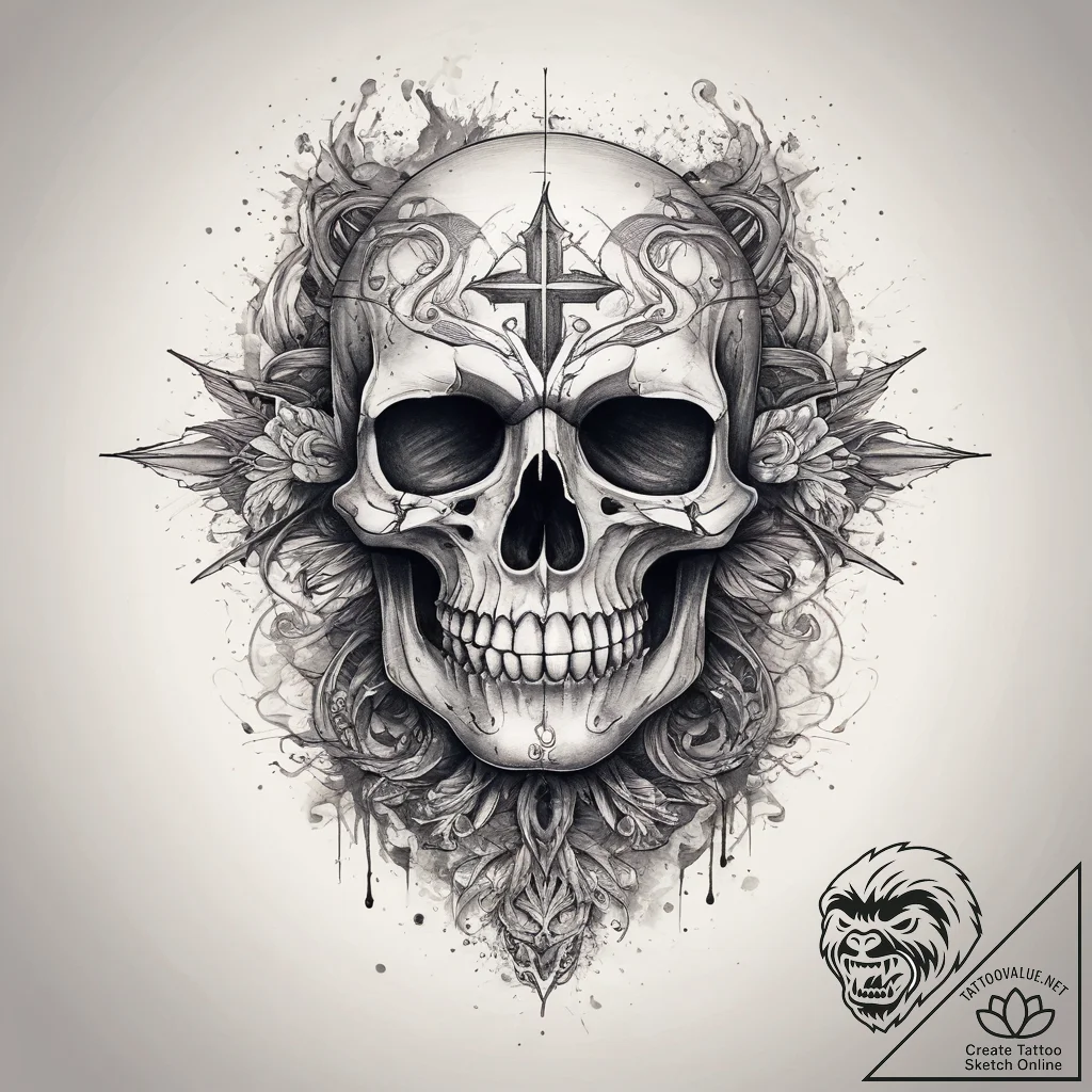 Tattoo sketch phantom, ink illustration for t... - tattoo sketch (№1758233005_0, 18.09.2025 22:03) — tattoovalue.net