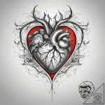 Tattoo sketch heart tattoo, ink illustration… – tattoo sketch (№1758233393_0, 18.09.2025 22:09) — tattoovalue.net