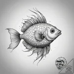 Tattoo sketch filefish, tattoo line art, mute… – tattoo sketch (№1758238510_0, 18.09.2025 23:35) — tattoovalue.net