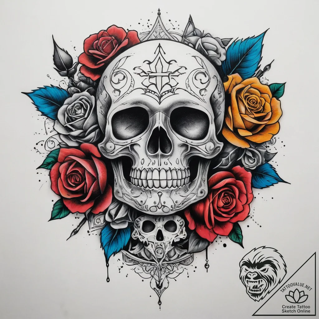 Tattoo sketch needle, concept art for tattoo,... - tattoo sketch (№1758238897_0, 18.09.2025 23:41) — tattoovalue.net