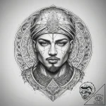 Tattoo sketch soldier with a necklace, artist… – tattoo sketch (№1758239097_0, 18.09.2025 23:44) — tattoovalue.net
