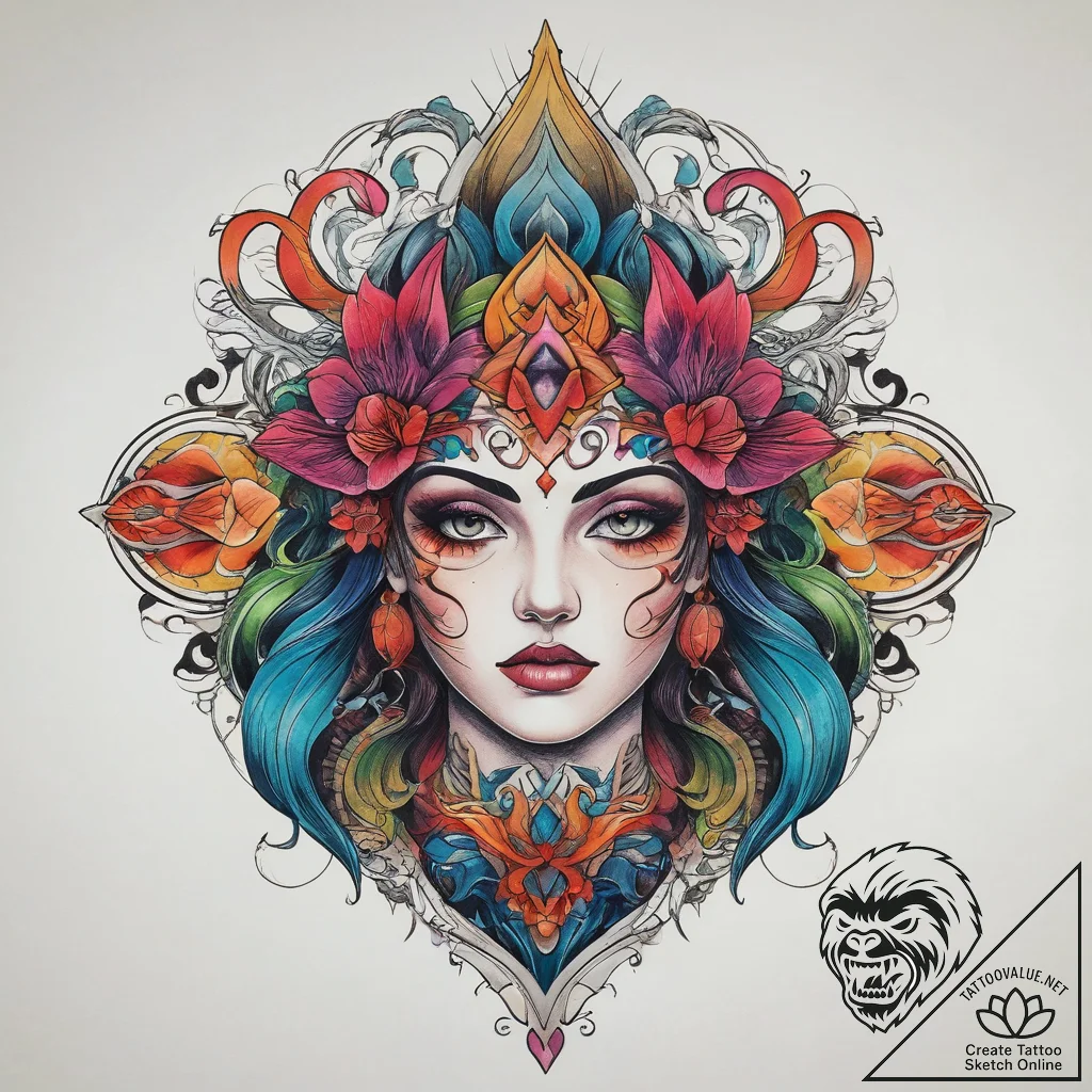 Tattoo sketch secret, tattoo line art, vibran... - tattoo sketch (№1758244009_0, 19.09.2025 01:06) — tattoovalue.net