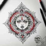 Tattoo sketch spiritual story, tattoo flash s… – tattoo sketch (№1758245179_0, 19.09.2025 01:26) — tattoovalue.net
