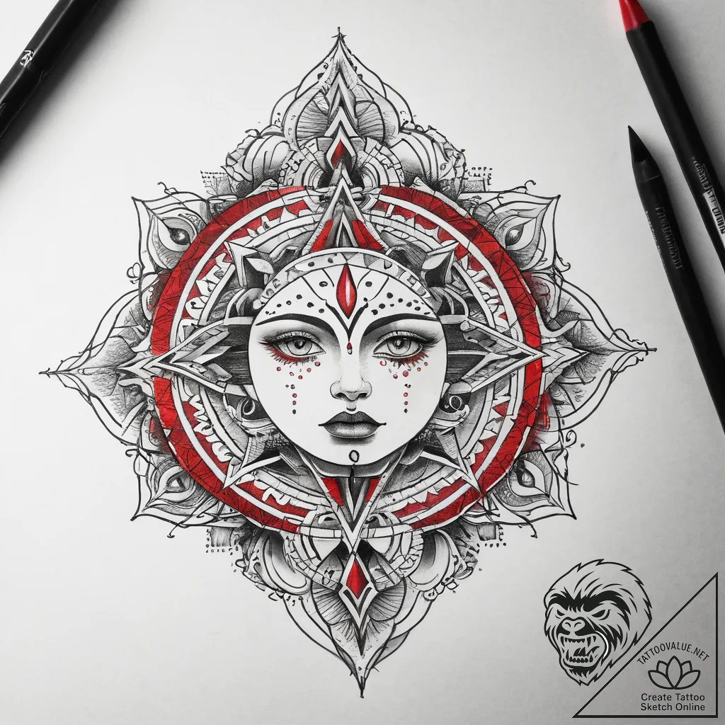 Tattoo sketch spiritual story, tattoo flash s... - tattoo sketch (№1758245179_0, 19.09.2025 01:26) — tattoovalue.net