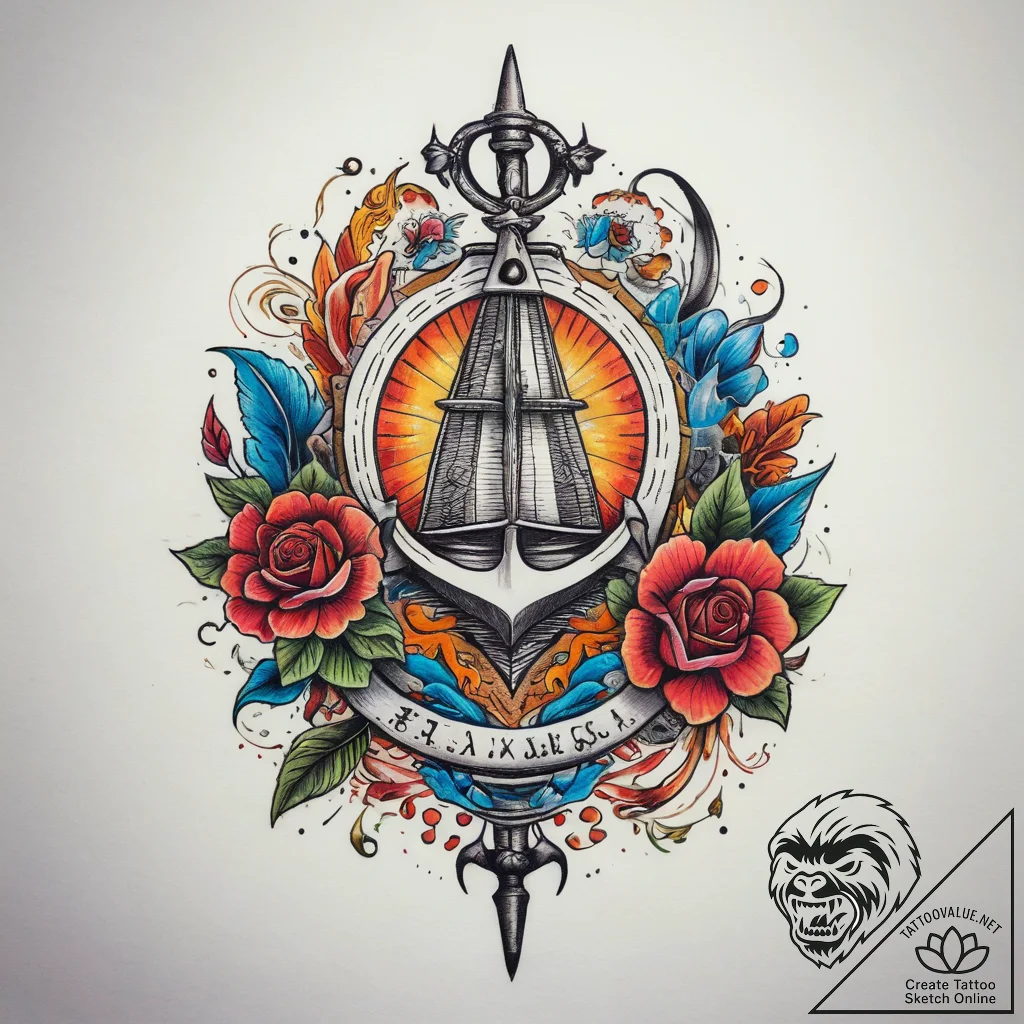Tattoo sketch blessed change, artistic tattoo... - tattoo sketch (№1758248330_0, 19.09.2025 02:18) — tattoovalue.net