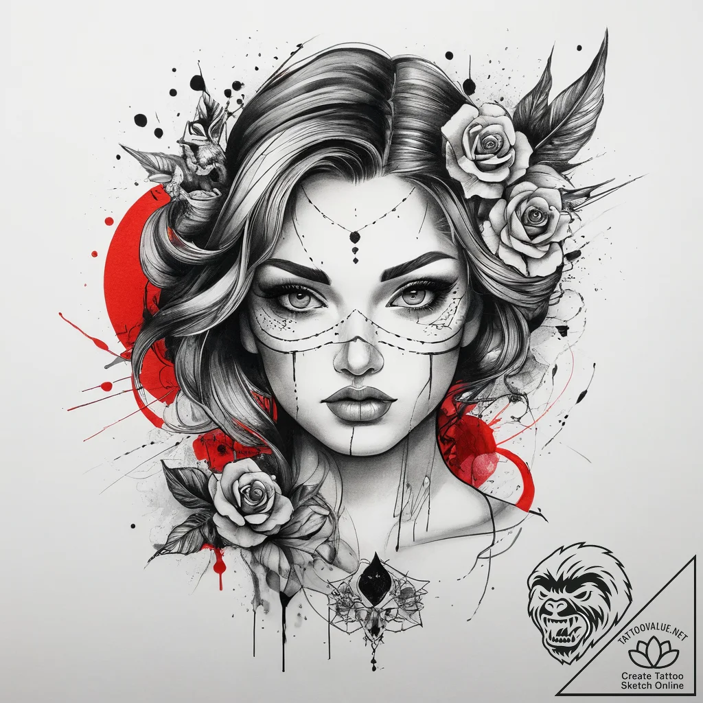 Tattoo sketch copper, artistic tattoo sketch,... - tattoo sketch (№1758251076_0, 19.09.2025 03:04) — tattoovalue.net
