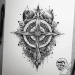 Tattoo sketch cosmic knowledge, tattoo flash… – tattoo sketch (№1758251863_0, 19.09.2025 03:17) — tattoovalue.net