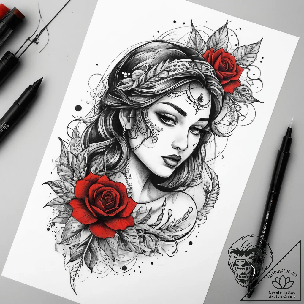 Tattoo sketch divine existence, tattoo flash... - tattoo sketch (№1758253233_0, 19.09.2025 03:40) — tattoovalue.net